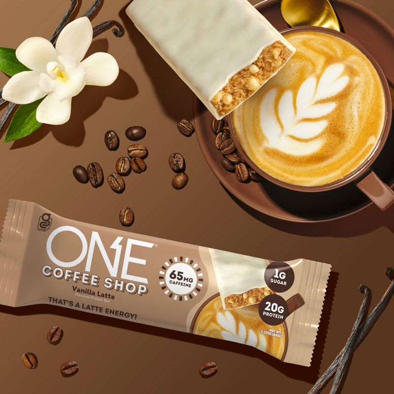 ONE Bar Coffee Shop Protein Bars - Vanilla Latte - 8.48oz/4pk, 4 of 5