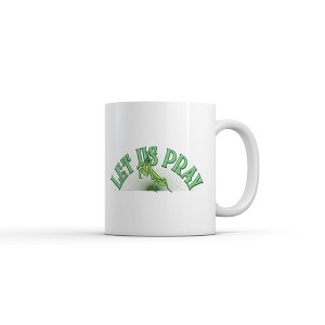 Crazy Dog T-Shirts Let Us Pray Mug Funny Sarcastic Praying Mantis Graphic Novelty Coffee Cup-11oz - 1 of 4