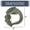 Nat & Jules Small Sleeping Dragon Moss Finish 10 inch Resin Garden Sculpture - 2 of 4