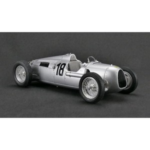 1936 Auto Union Type C Silver #18 Eifel Race Bernd Rosemeyer Limited Edition to 1500pcs 1/18 Diecast Model Car by CMC - 1 of 4