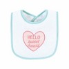 Hudson Baby Infant Girl Cotton Terry Drooler Bibs with Fiber Filling Set, Bunny, One Size - 4 of 4