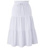 Maxi Skorts Skirt for Girls Button Front Ruffle High Waisted Long Skirts with Belt and Pocket 3-12 Years - 2 of 4