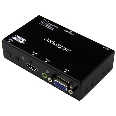 StarTech.com 2x1 HDMI + VGA to HDMI Converter Switch w/ Automatic and Priority Switching - 1080p - 1920 x 1200 - WUXGA - 2 x 1 - 1 x HDMI Out