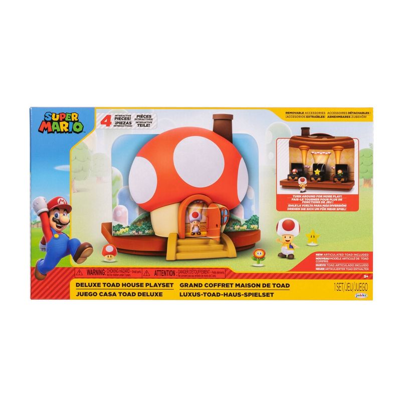 Nintendo Super Mario Deluxe Toad House Playset, 3 of 7