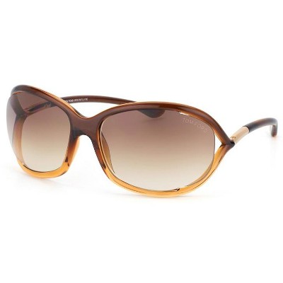 Tom Ford Jennifer FT0008 50F Mens Oval Sunglasses Brown 61mm