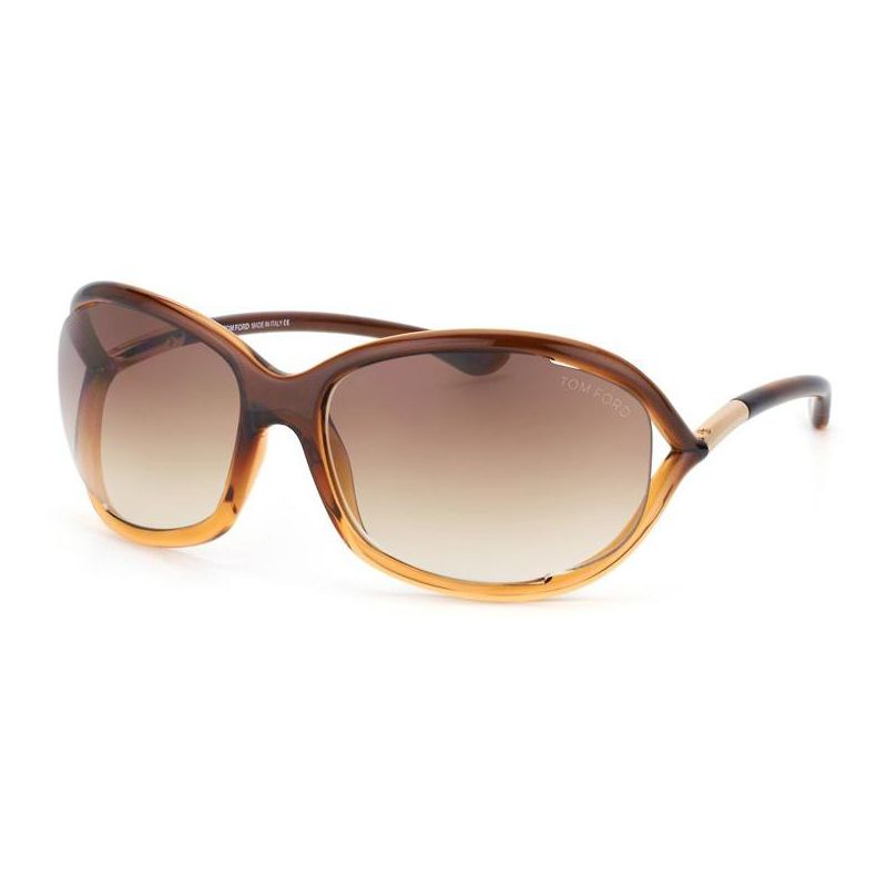 Tom Ford Jennifer FT0008 50F Mens Oval Sunglasses Brown 61mm, 1 of 4