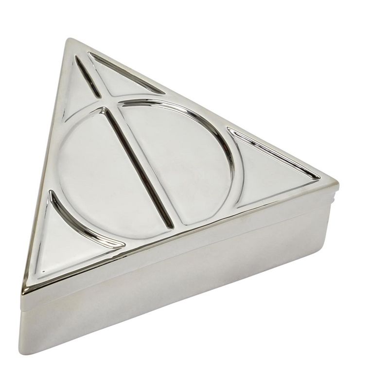 Seven20 Harry Potter Deathly Hallows Symbol Silver Storage Box | 7.5 x 6.5 Inches, 2 of 8