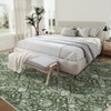 Machine Washable Area Rug Low Pile Vintage Printed Ultra-Thin Non Slip Rugs Stain Resistant Foldable Indoor Carpet for Living Room Bedroom - 4 of 4