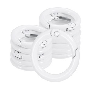 Unique Bargains Metal Spring O Rings Zinc Alloy Durable Multipurpose Lightweight Buckle 5/8 Inch - 1 of 4