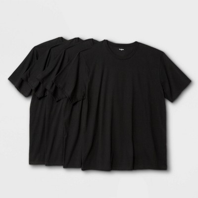 Men's Big & Tall Short Sleeve 4pk Crewneck T-shirt - Goodfellow
