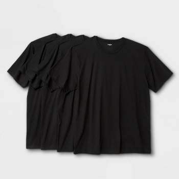 Men's Big & Tall Short Sleeve 4pk Crewneck T-Shirt - Goodfellow & Co™