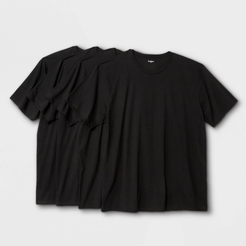 Men's Big & Tall Short Sleeve 4pk Crewneck T-Shirt - Goodfellow & Co™, 1 of 2