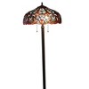 Chloe Lighting Sadie Tiffany-style 2 Light Victorian Floor Lamp 18" Shade - 3 of 4