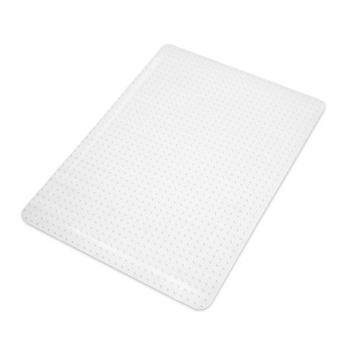 WorkOnIt 36 x 48 Office Desk Chair Floor Mat with Lip for Low Pile Carpet, Clear