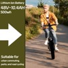 Folding Fat Tire Electric Bike: Foldable E-Bike, Mountain/Off-Road Models, Portable Electric Bicycles with Fat Tires for All-Terrain Riding - 3 of 4