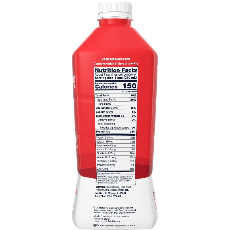 Fairlife Lactose-Free Whole Milk - 52 fl oz, 5 of 14