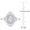 EVERLY JEWELRY | Sterling Silver 2 3/8 CT TGW Created White Sapphire Fashion Ring - 4 of 4