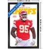Trends International NFL Kansas City Chiefs - Chris Jones Feature Series 25 Framed Wall Poster Prints - 3 of 4