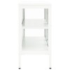 vidaXL Sideboard White 41.3 in.x13.8 in.x27.6 in. Steel and Glass - 4 of 4