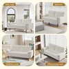 Vipbear 56" Sofa Velvet Loveseat Couch Mid Century Modern Sofa Couch with Solid Wood Legs - 2 of 4