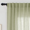 Awesome Home  Linen Blend Light Filtering Curtains for Living Room (2 Panels) - 2 of 4