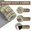Indoor Retro Soft Washable Area Rug Vintage Medallion Printed Rugs for Living Room Low Pile Non Slip Carpet for Bedroom Decor - 3 of 4