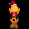 Northlight Lighted Gingerbread Man Blow Mold Outdoor Christmas Decoration - 40" - 3 of 4