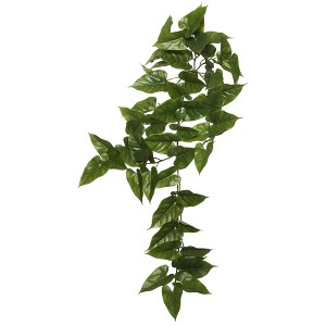Vickerman 36" Artificial Hanging Bush: Indoor Faux Plant, Polyester and Plastic, No Battery Required - 1 of 3