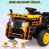 Heavy Duty 24V Ride on Dump Truck for Kids,Iron Frame Remote Controlled 2 Seater Electric Construction Vehicle - 4 of 4