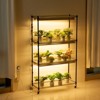 VEVOR Plant Stand with Grow Light, 4 Tiers Plant Shelf with 3000K 180W Full Spectrum Light for Indoor Plants, Grow Light Shelf with Timer, Black - 2 of 4