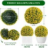 Artificial Topiary Balls Set of 2, Flower Topiary Balls Decorative Balls for Outdoor and Indoor, Wedding Decoration - 2 of 4