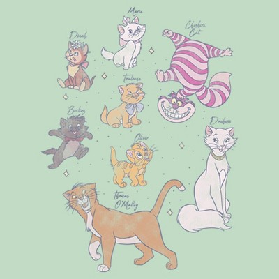 Disney Girl's Disney Adorable Classic Kitties T-Shirt - Mint - Small — фото 2