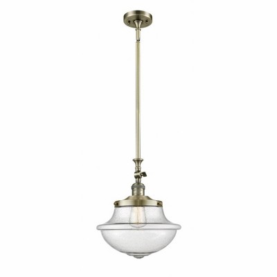 Oxford - 1 Light Mini Pendant In Traditional Style-15 Inches Tall and 11.75 Inches Wide