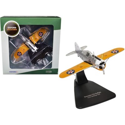 Brewster F2A Buffalo Fighter Aircraft "USS Saratoga" (1939) "Oxford Aviation" 1/72 Diecast Model Airplane by Oxford Diecast