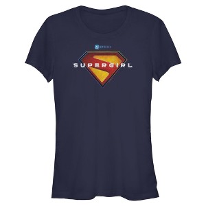 Juniors Supergirl Official Shield Logo T Shirt - 1 of 4