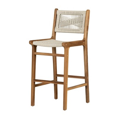 South Shore Balka Counter Height Barstool Cream/Natural