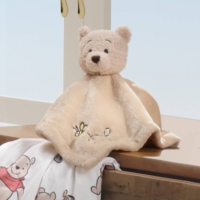 Tan Fleece Winnie the Pooh Baby Security Blanket