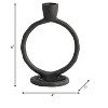 Sagebrook Home Round Ring Taper Candle Holder - Contemporary Circular Abstract Metal Candle Display for Home - 2 of 4