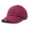 Dalix Hippo Embroidered Cotton Dad Hat Cute Animal Design Adjustable Baseball Cap for Everyday Wear Womens - 4 of 4