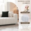 Modern Upholstered Sofa Chair with Ottoman, Three-Seater Couch for Lounging, Small Spaces and Accent Seating – The Pop Home - 3 of 3