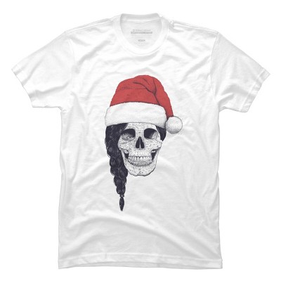 Men's Design By Humans Christmas skull By kodamorkovkart T-Shirt