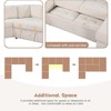 U Style Modular Combination Sofa Set, Sectional Sofa with Convertible Sofa Bed, USB and Type-C Interfaces, Footstool for Living Rooms, Offices - 4 of 4