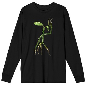 Men's Fantastic Beasts 2 Movie Bowtruckle Black Long Sleeve Graphic Tee - 1 of 1
