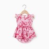 PATPAT Mommy and Me Matching Outfits All Over Dots Cross Wrap V Neck Ruffle Flutter-sleeve Dress - 2 of 4
