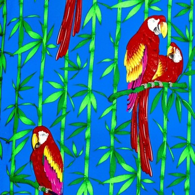 parrot leaf blue