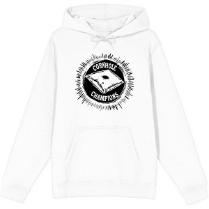 Cornhole Champions Adult Long Sleeve Hoodie - 1 of 2