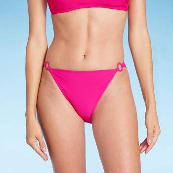 Dusty Pink Swimsuit - Glittery Swim Bottoms - Hipster Swim Bottom - Lulus