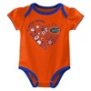 NCAA Florida Gators Infant Girls' 3pk Bodysuit - 3 of 4