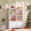 Bookshelf and Toy Organizer, Kids Book Shelf for Kid Rooms with Door, Cubes Storage Organizer,Wood Children Bookcase - 3 of 4