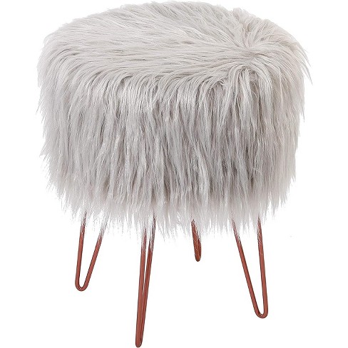 Target cheap fur ottoman